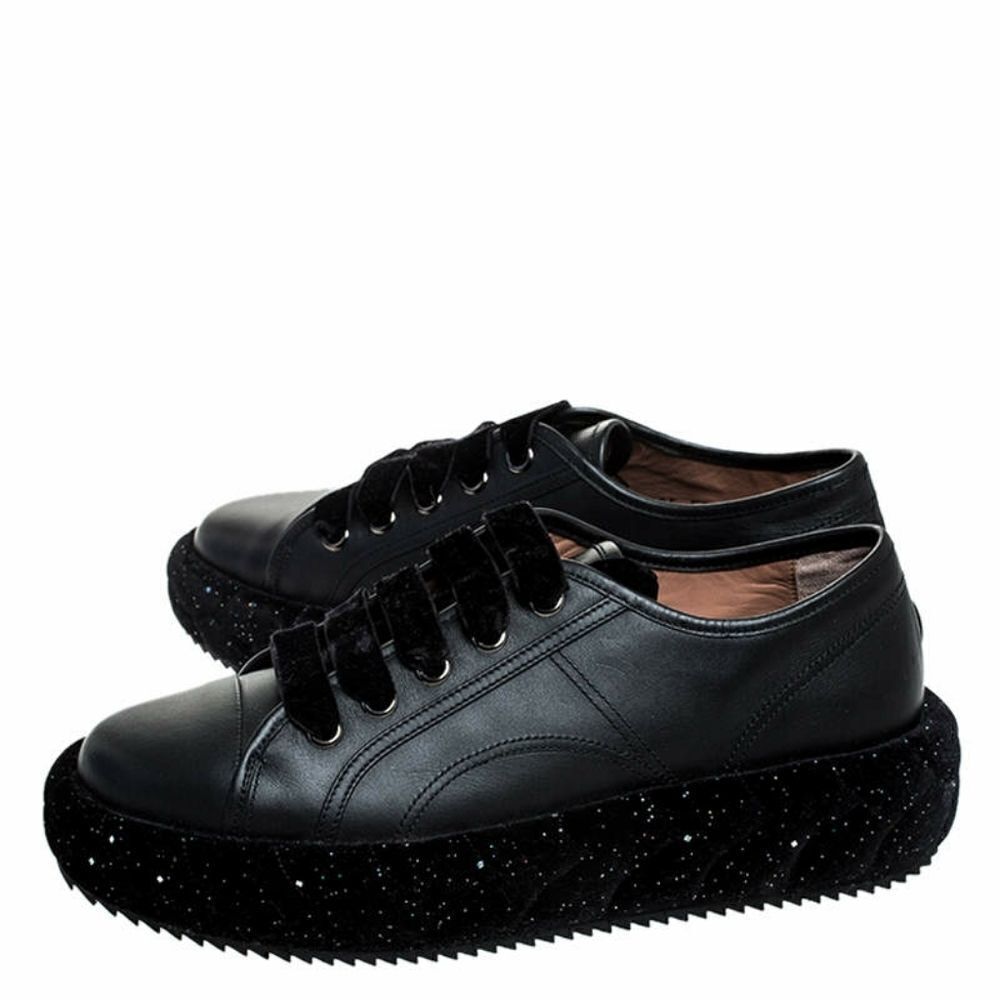Marco De Vincenzo Leather braided shoes sneakers 39